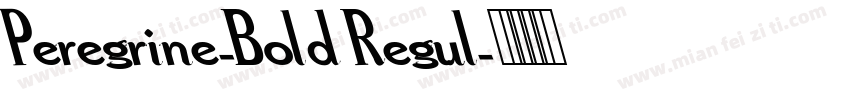 Peregrine-Bold Regul字体转换
